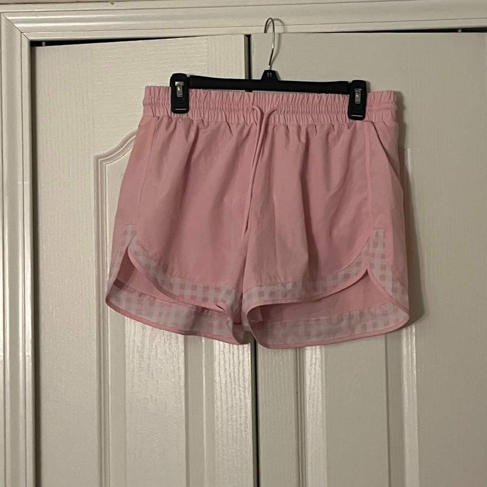 Crown & Ivy Pink Athletic Shorts with Elastic Waistband